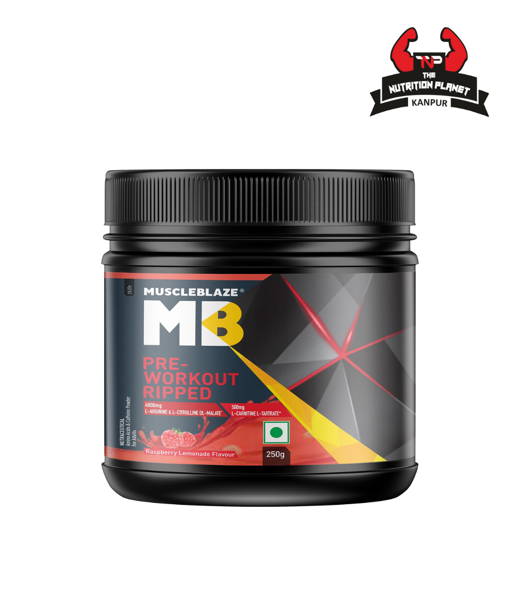 MuscleBlaze Pre Workout Ripped Powder for Adults | 27 Servings | 250 grms